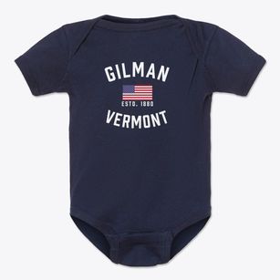 Gilman Vermont Patriot Baby Onesie