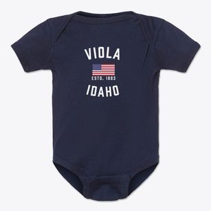 Viola Idaho Patriot Baby Onesie