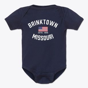 Brinktown Missouri Patriot Baby Onesie