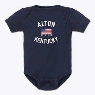 Alton Kentucky Patriot Baby Onesie
