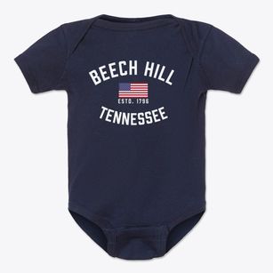 Beech Hill Tennessee Patriot Baby Onesie