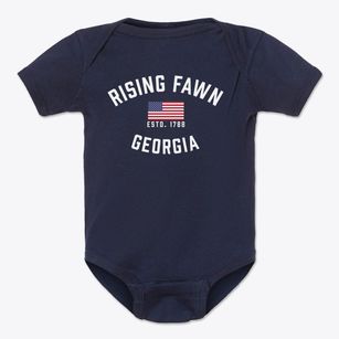 Rising Fawn Georgia Patriot Baby Onesie