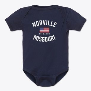 Norville Missouri Patriot Baby Onesie