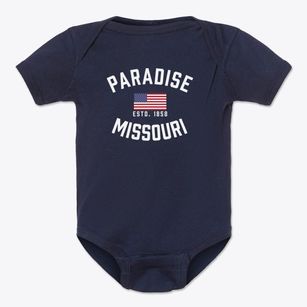 Paradise Missouri Patriot Baby Onesie