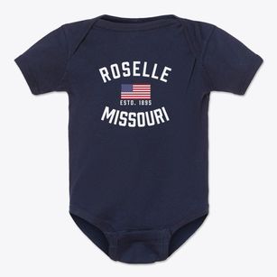 Roselle Missouri Patriot Baby Onesie