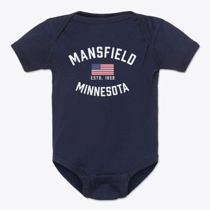 Mansfield Minnesota Patriot Baby Onesie