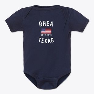 Rhea Texas Patriot Baby Onesie