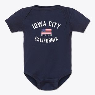 Iowa City California Patriot Baby Onesie