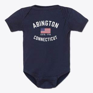 Abington Connecticut Patriot Baby Onesie