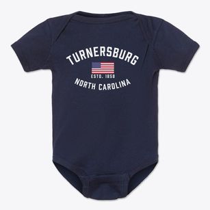 Turnersburg North Carolina Patriot Baby Onesie