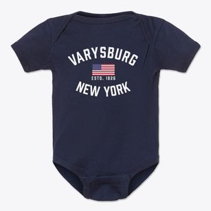 Varysburg New York Patriot Baby Onesie