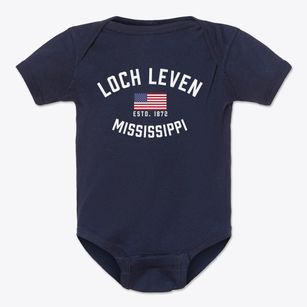 Loch Leven Mississippi Patriot Baby Onesie