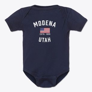 Modena Utah Patriot Baby Onesie