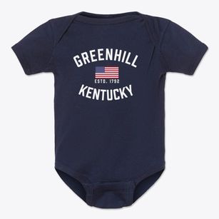 Greenhill Kentucky Patriot Baby Onesie