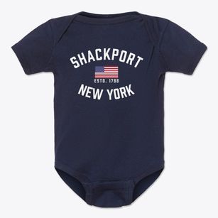 Shackport New York Patriot Baby Onesie
