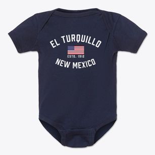 El Turquillo New Mexico Patriot Baby Onesie