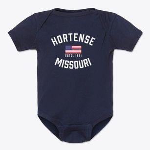 Hortense Missouri Patriot Baby Onesie