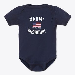 Naomi Missouri Patriot Baby Onesie