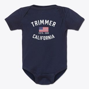 Trimmer California Patriot Baby Onesie
