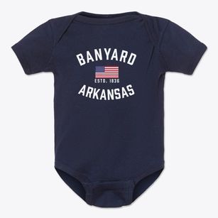 Banyard Arkansas Patriot Baby Onesie