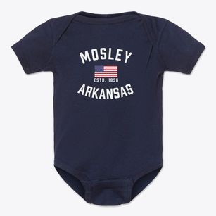 Mosley Arkansas Patriot Baby Onesie