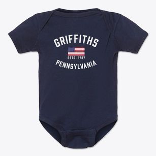 Griffiths Pennsylvania Patriot Baby Onesie