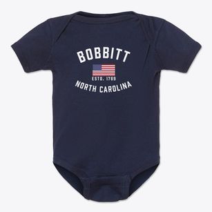Bobbitt North Carolina Patriot Baby Onesie