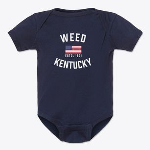Weed Kentucky Patriot Baby Onesie