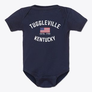 Tuggleville Kentucky Patriot Baby Onesie