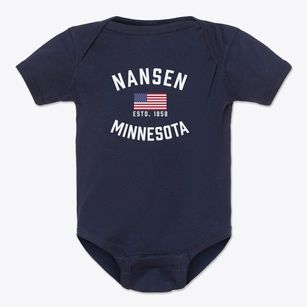 Nansen Minnesota Patriot Baby Onesie