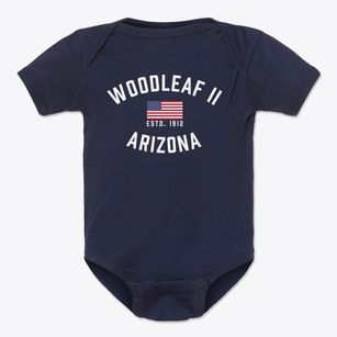 Woodleaf Ii Arizona Patriot Baby Onesie