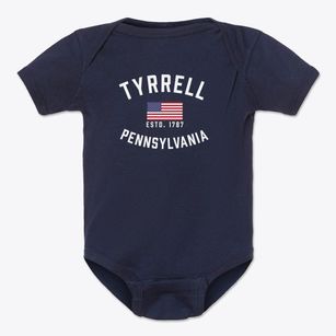 Tyrrell Pennsylvania Patriot Baby Onesie