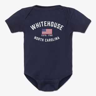 Whitehouse North Carolina Patriot Baby Onesie