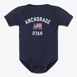 Anchorage Utah Patriot Baby Onesie