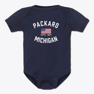 Packard Michigan Patriot Baby Onesie