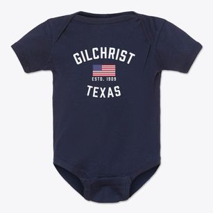 Gilchrist Texas Patriot Baby Onesie