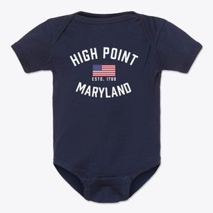 High Point Maryland Patriot Baby Onesie