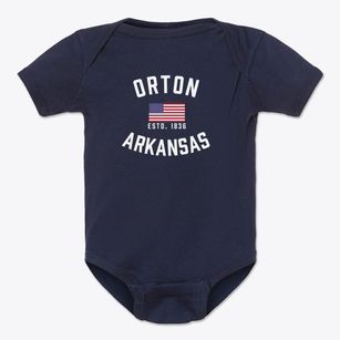 Orton Arkansas Patriot Baby Onesie