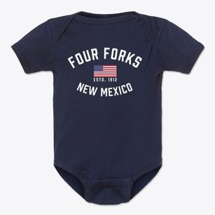 Four Forks New Mexico Patriot Baby Onesie