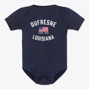 Dufresne Louisiana Patriot Baby Onesie