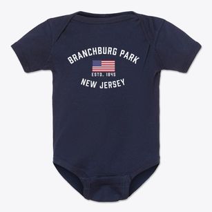 Branchburg Park New Jersey Patriot Baby Onesie