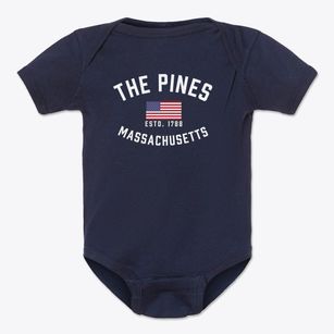 The Pines Massachusetts Patriot Baby Onesie