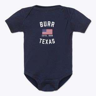 Burr Texas Patriot Baby Onesie