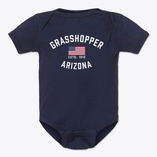 Grasshopper Arizona Patriot Baby Onesie