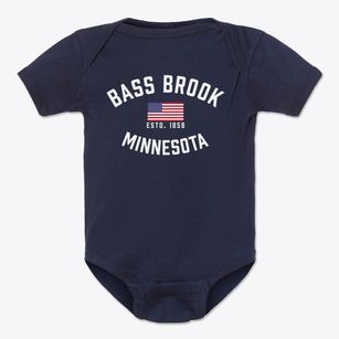 Bass Brook Minnesota Patriot Baby Onesie