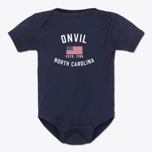 Onvil North Carolina Patriot Baby Onesie