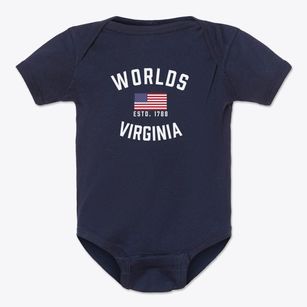 Worlds Virginia Patriot Baby Onesie