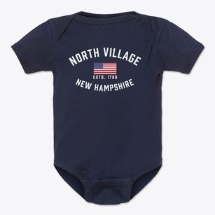 North Village New Hampshire Patriot Baby Onesie