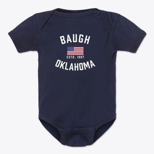 Baugh Oklahoma Patriot Baby Onesie