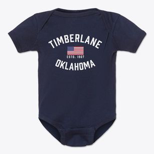 Timberlane Oklahoma Patriot Baby Onesie
